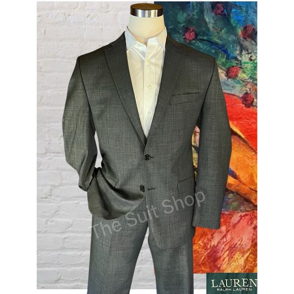 Ralph Lauren Other - Ralph Lauren LRL Mens 44L 38x32 Gray Nailhead Quality Suit Modern